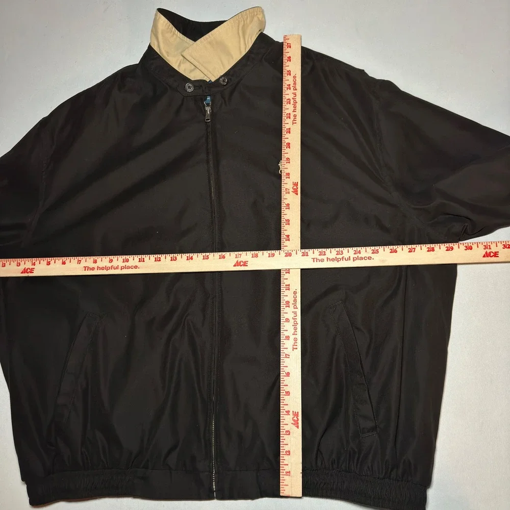 90s Ralph Lauren Harrington Jacket XXL 2 Extra Large Black Plaid Bi Swing Preppy